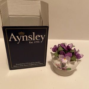 Ansley Est 1775 England. Wild Violet Floral English Fine Bone China